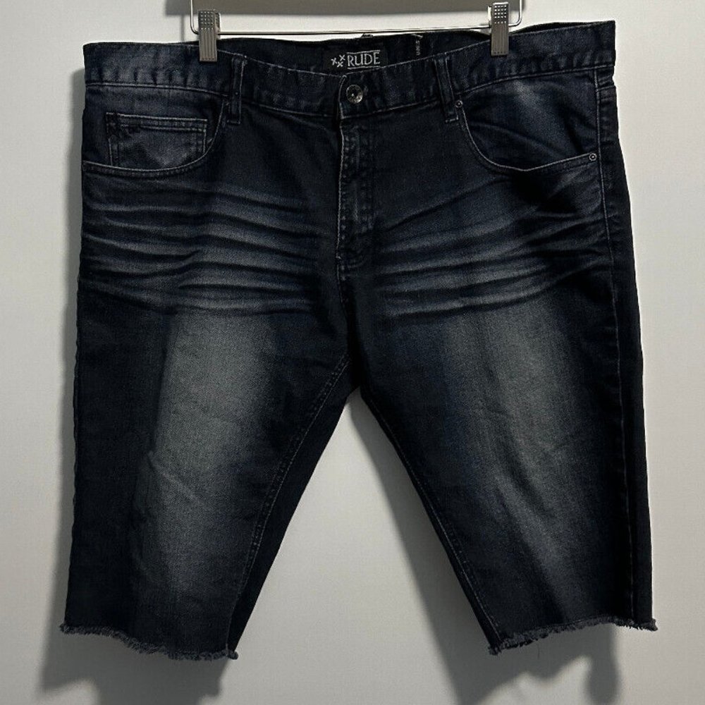 Rude Skinny‎ Denim Distressed Shorts Size 40